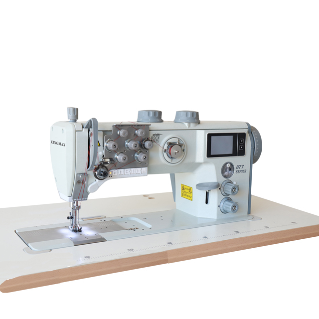 Máquina de coser de pespunte de pespunte móvil y alimentación triple de dos agujas Serie 867