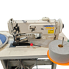 Máquina de coser de punto de cadeneta, encuadernación y corte de bordes con alimentación compuesta de 1 aguja y brazo largo