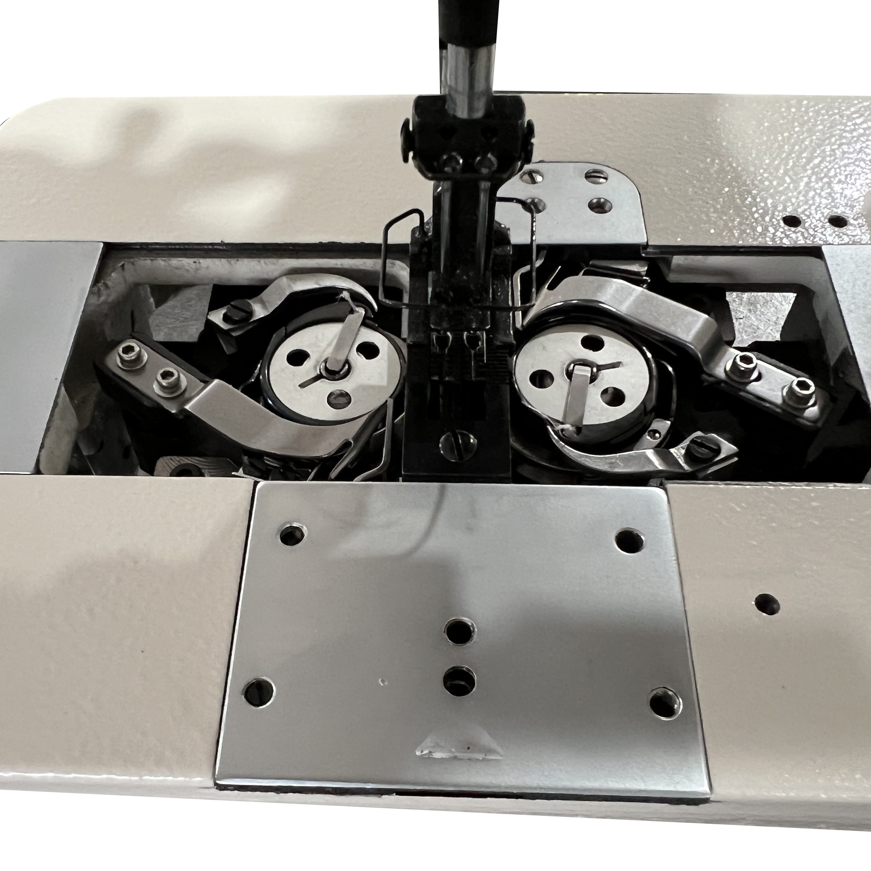 ¿Qué es mejor en la máquina de coser industrial, el gancho rotativo vertical u horizontal?